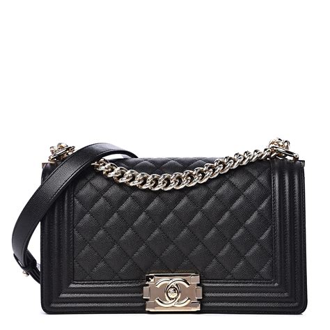 chanel caviar boy bag price|Chanel Boy Flap Quilted Caviar Mediu.